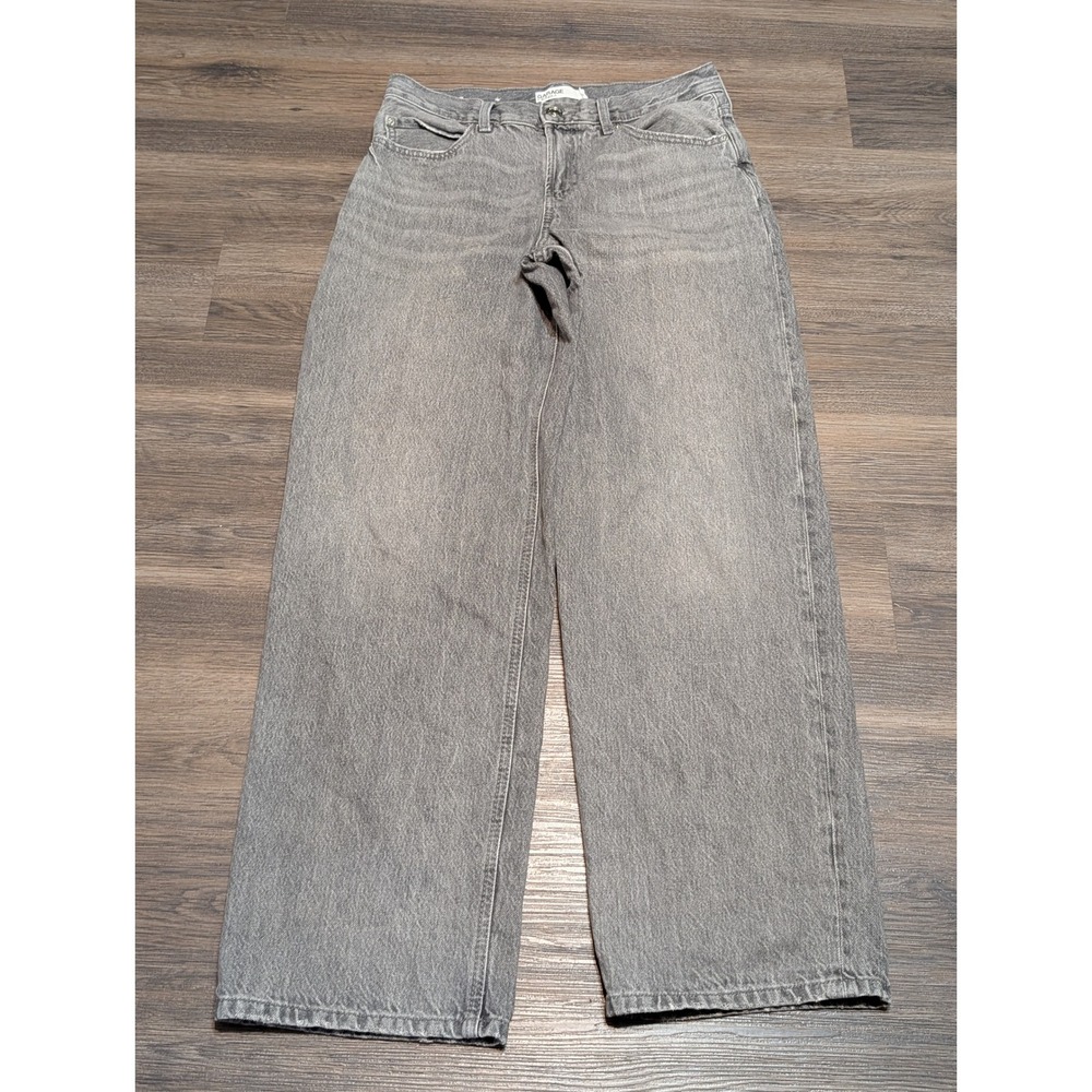 GARAGE DENIM Low Rise Baggy Wide‎ Leg Jeans Gray Size 25